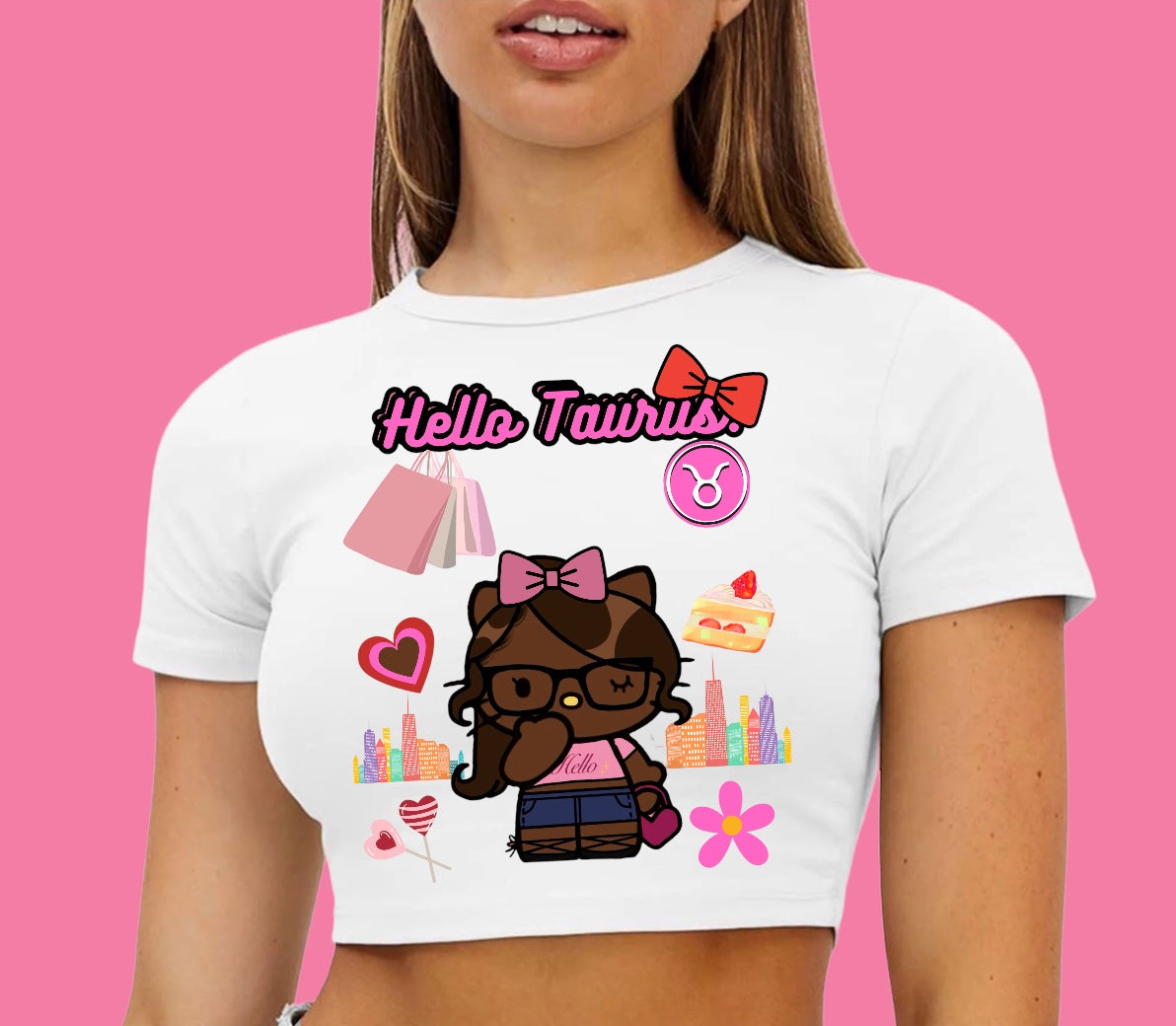 Hello Taurus Crop Top