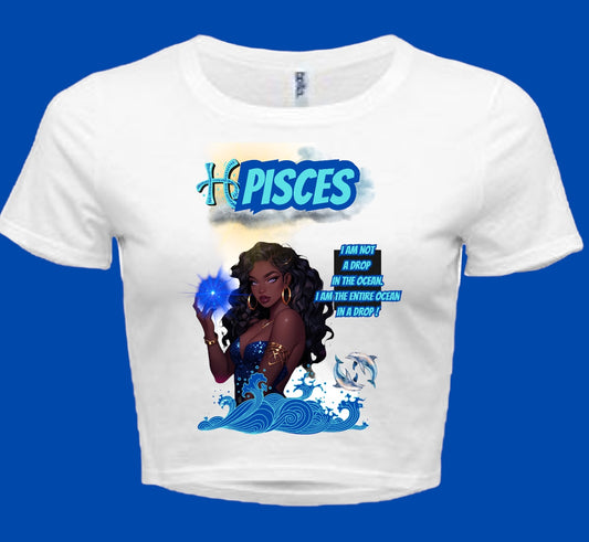 Pisces crop top