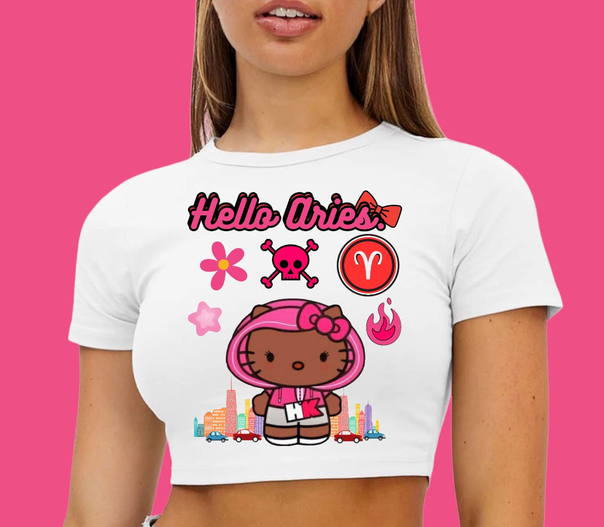 Hello Aries Crop Top