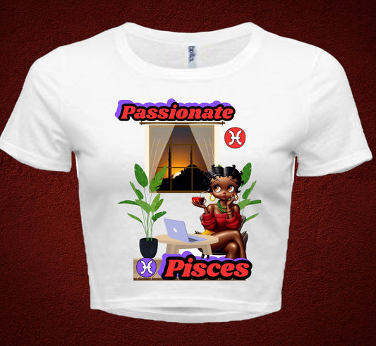 Passionate Pisces crop top