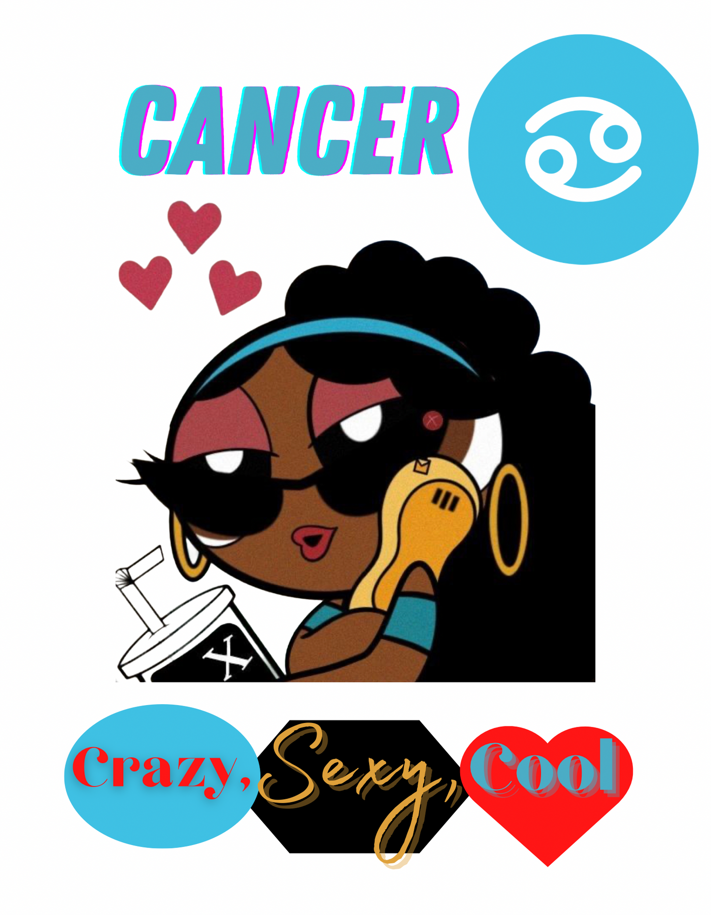 Cancer power puff shirt