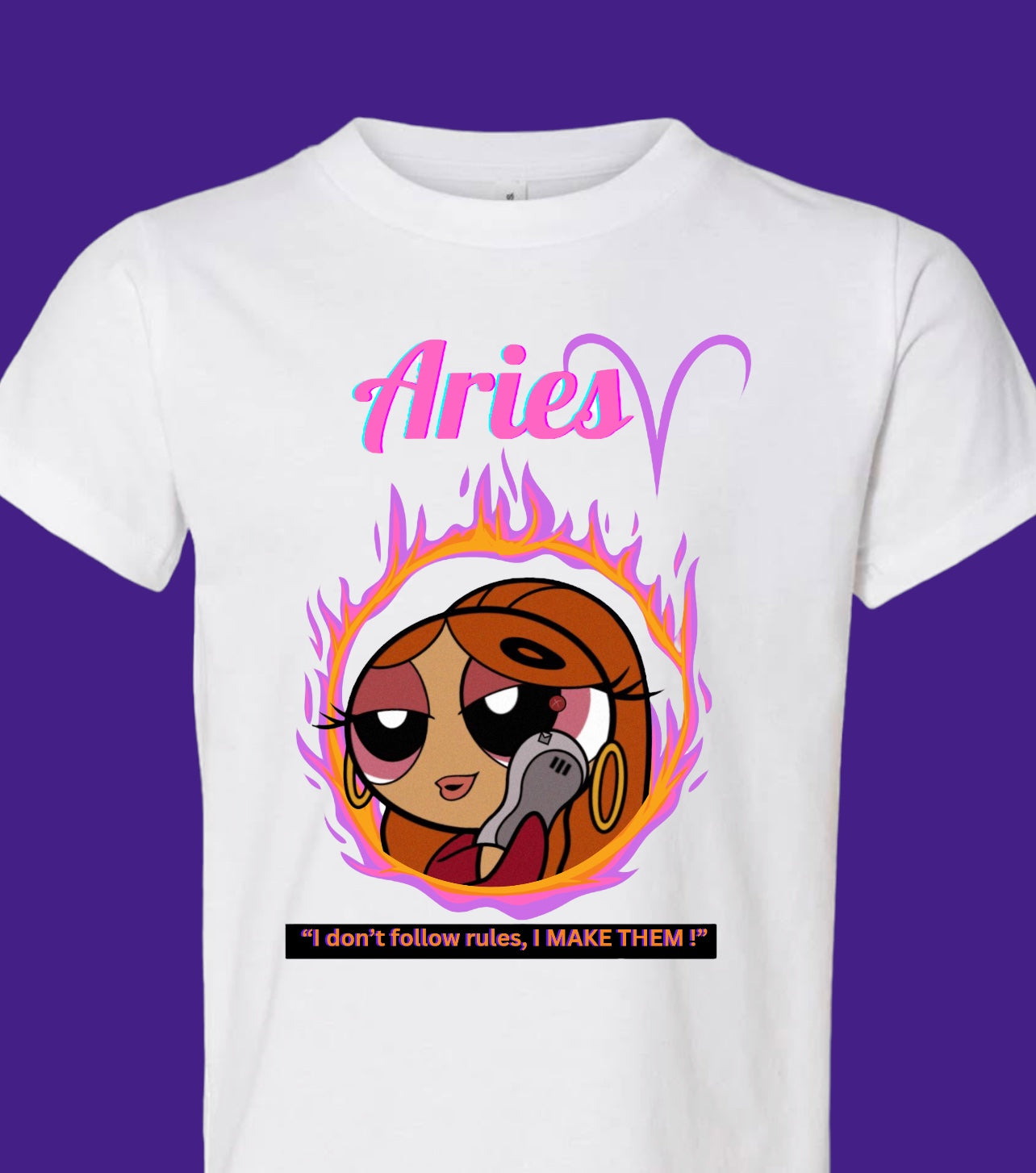 Aries power puff girl shirt