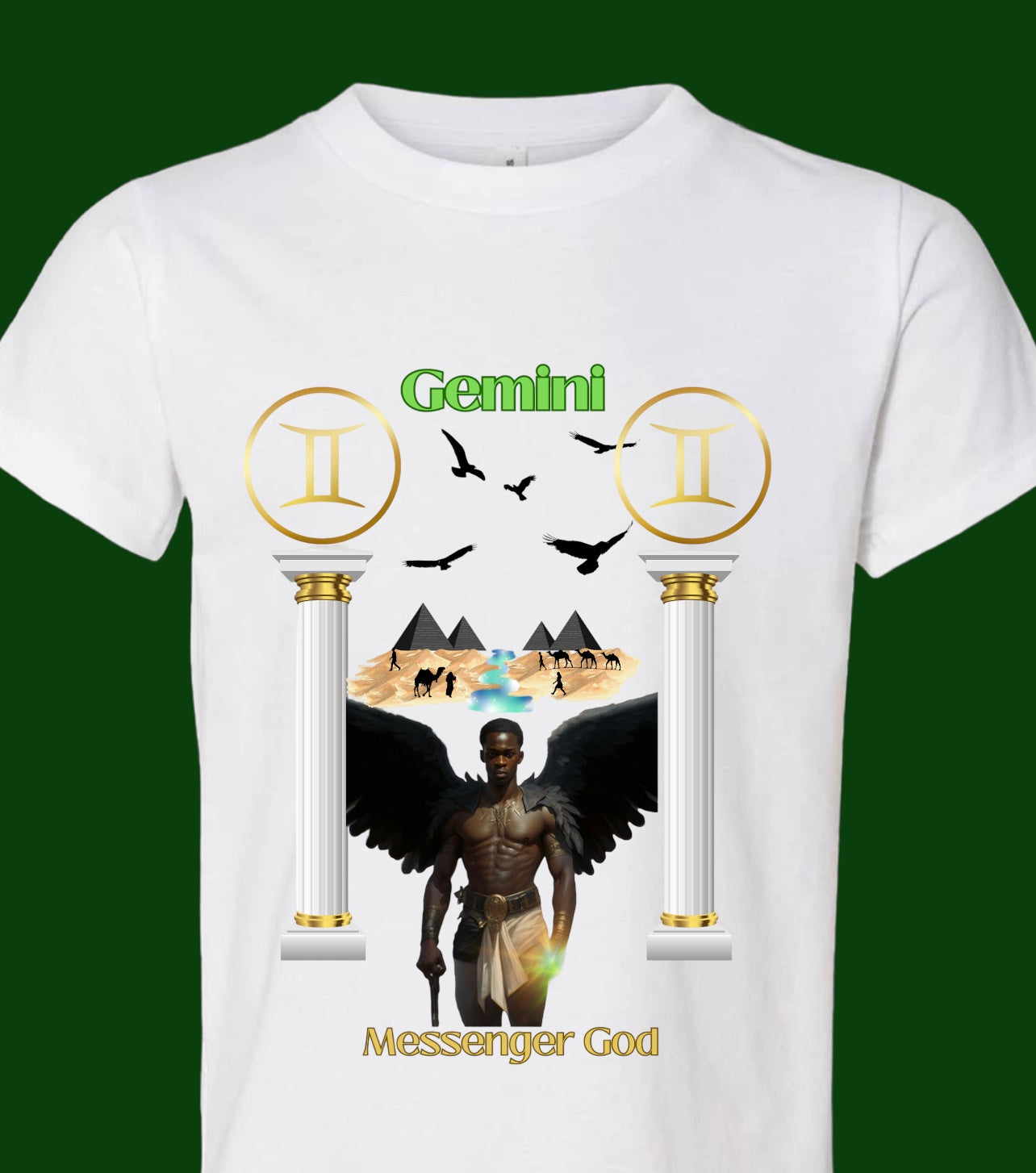 Black Greek God Gemini shirt – AstrologyAttire