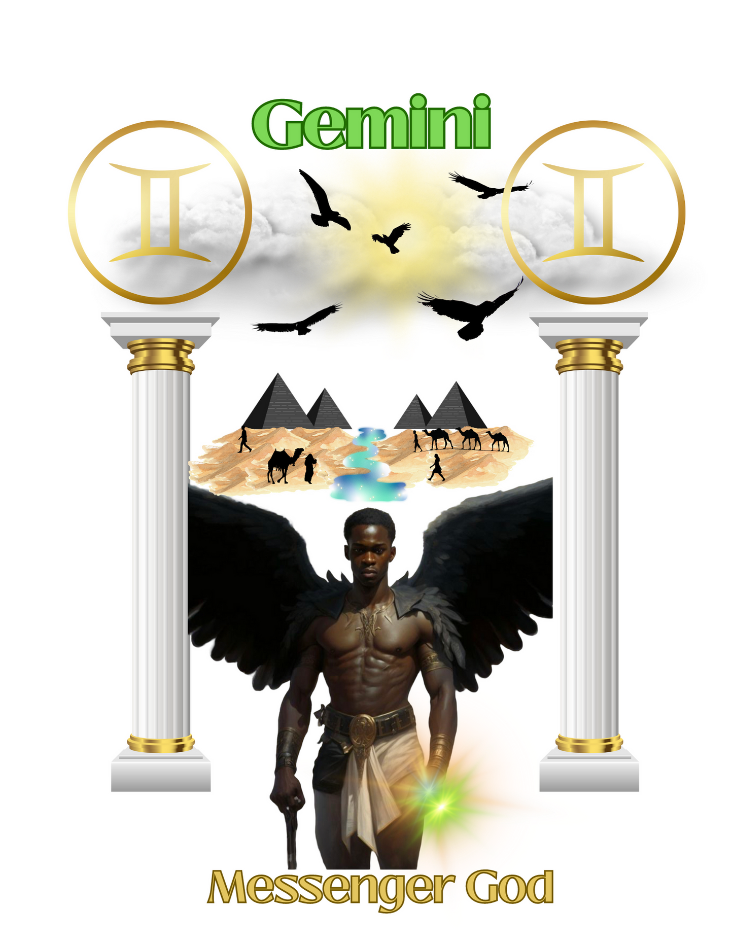 Black Greek God Gemini shirt