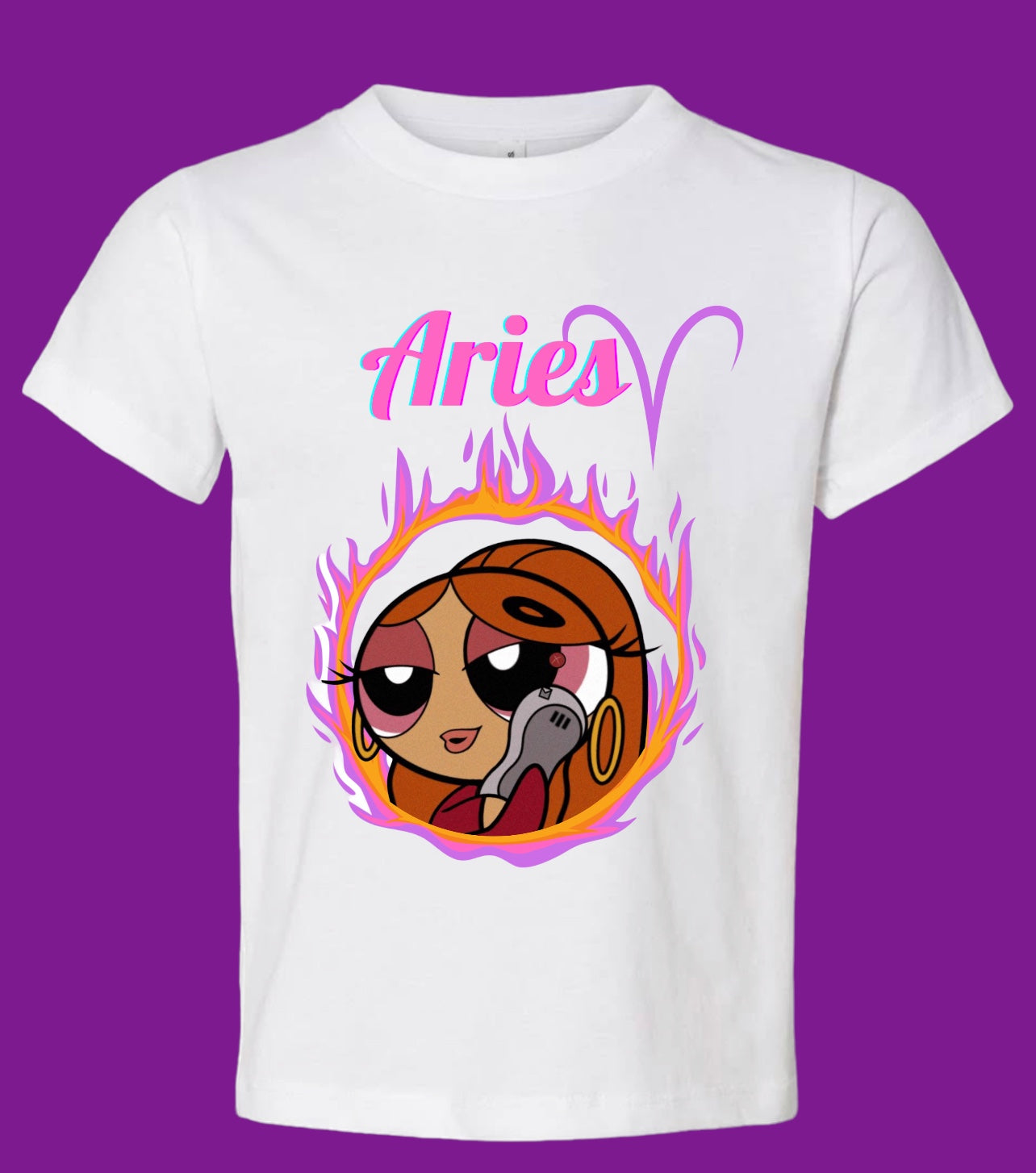 Aries power puff girl shirt