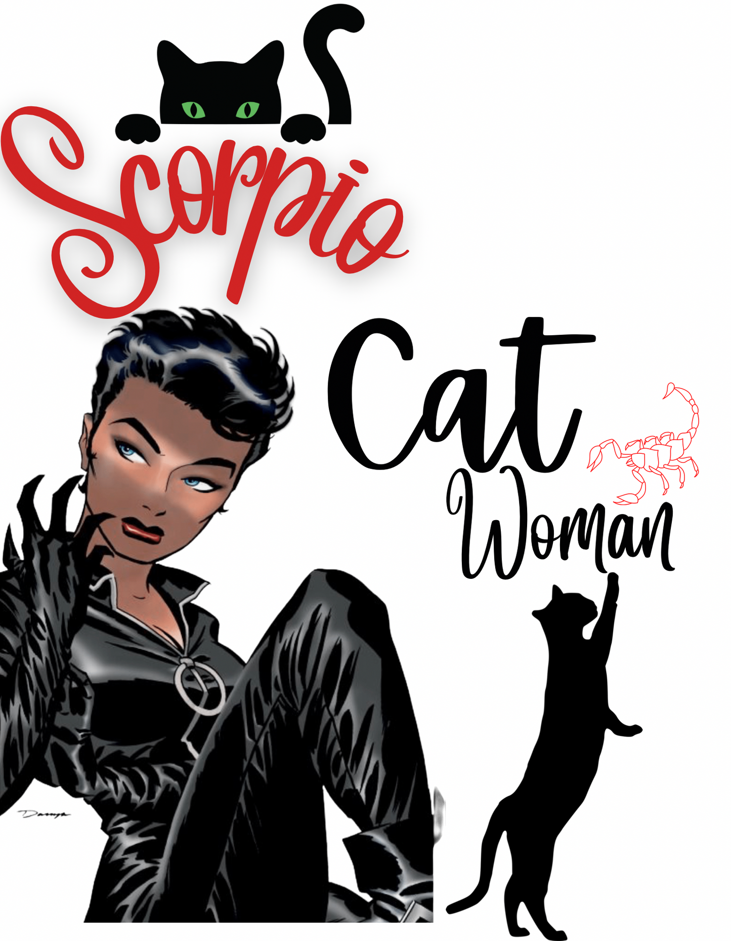 "Scorpio" Cat woman shirt