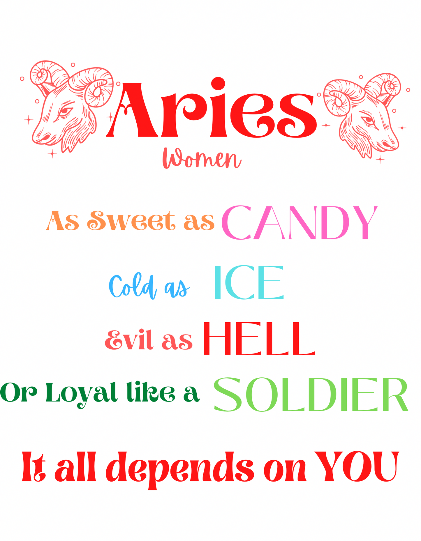 Aries Quote shirt