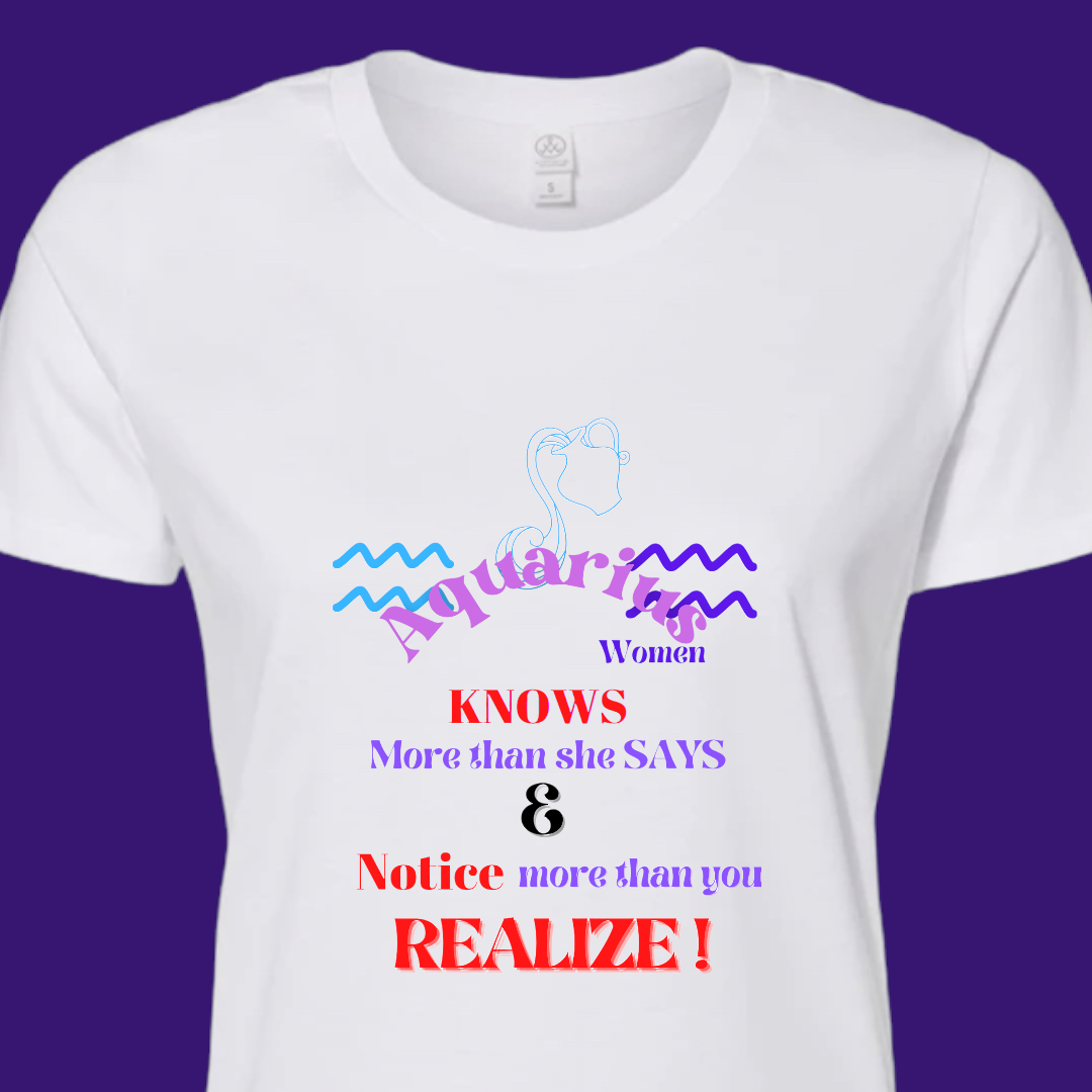 Aquarius Quote shirt